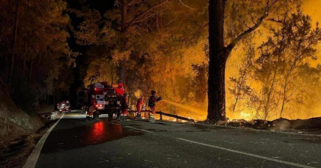 Alerta por incendio